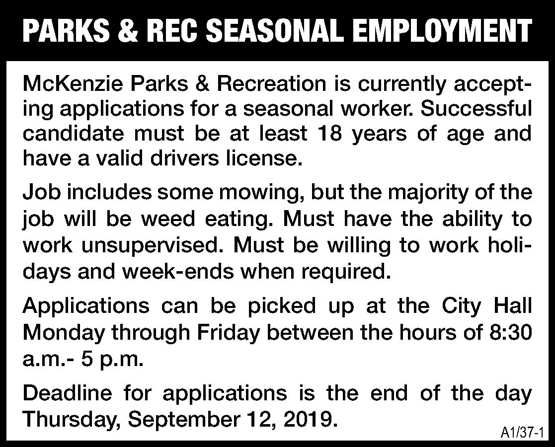 Surrey parks and recreation job postings